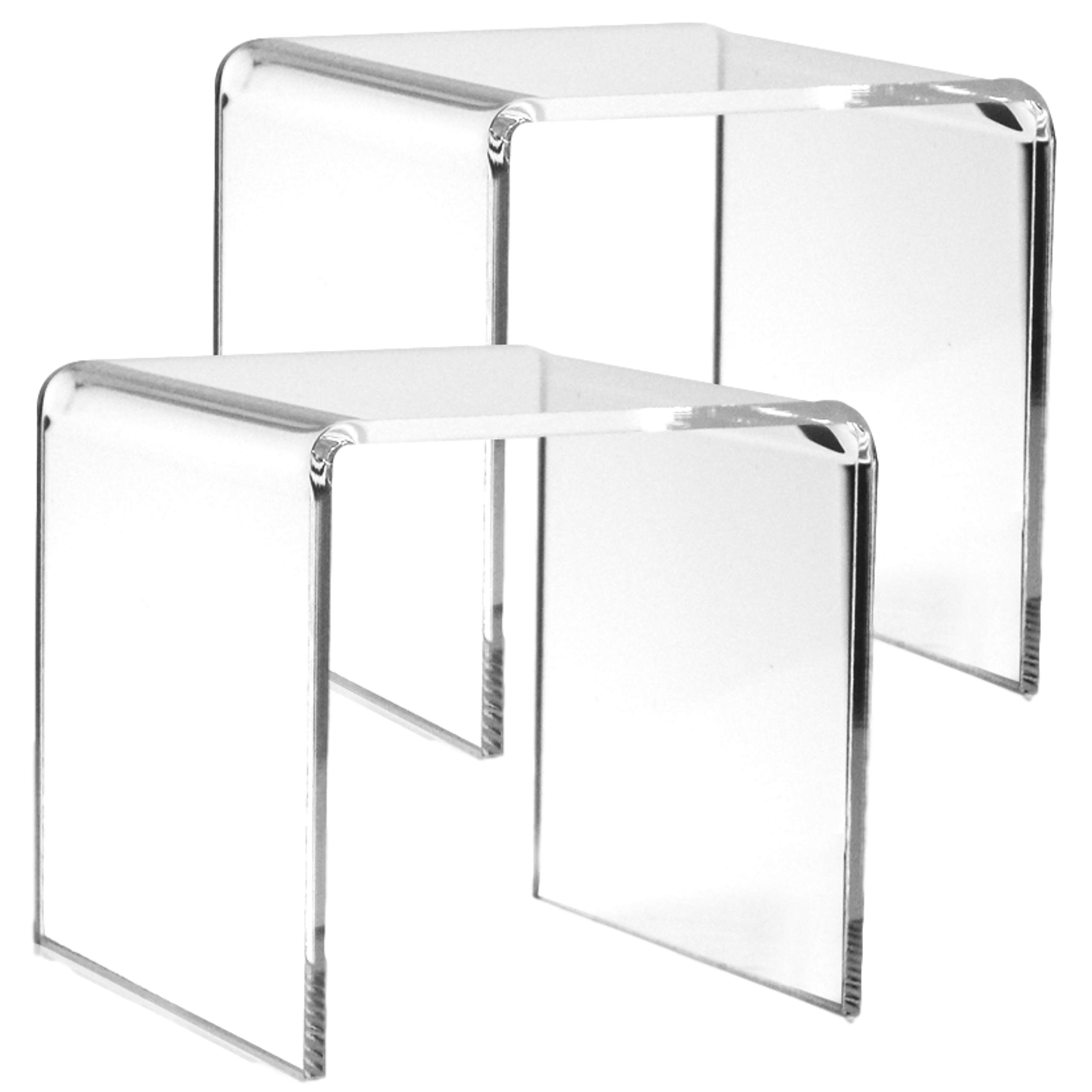 Pop Display Shelf - Acryl-Display-Riser-Ständer, transparente Riser-Regalvitrine für Amiibo Funko