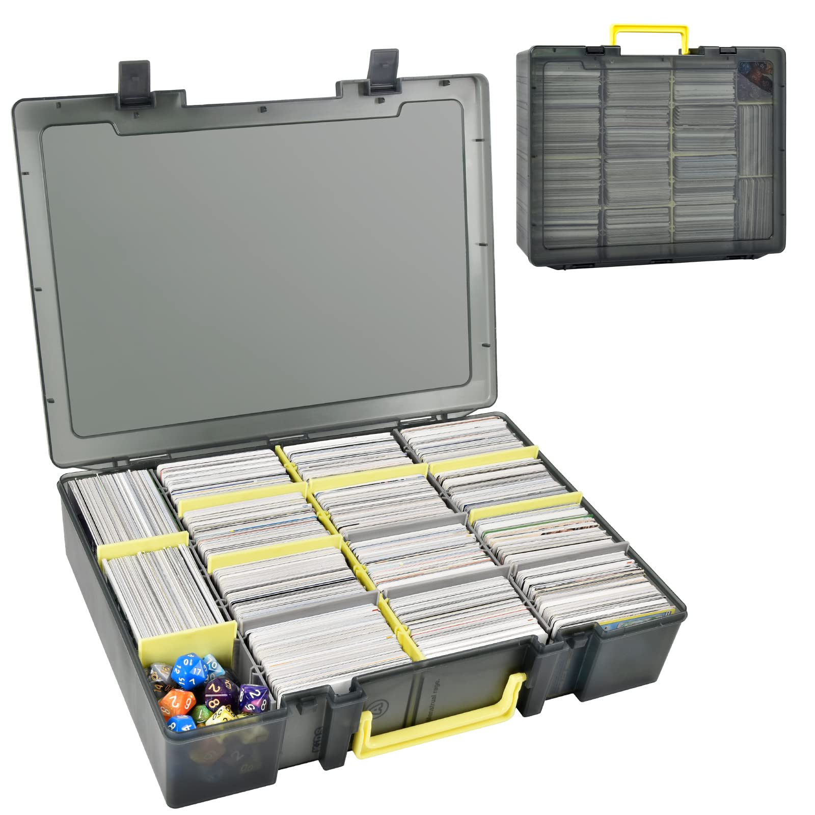 Trading Card Binder - Transparente Sammelkarten-Aufbewahrungsbox für 2300+ Karten, Organizer