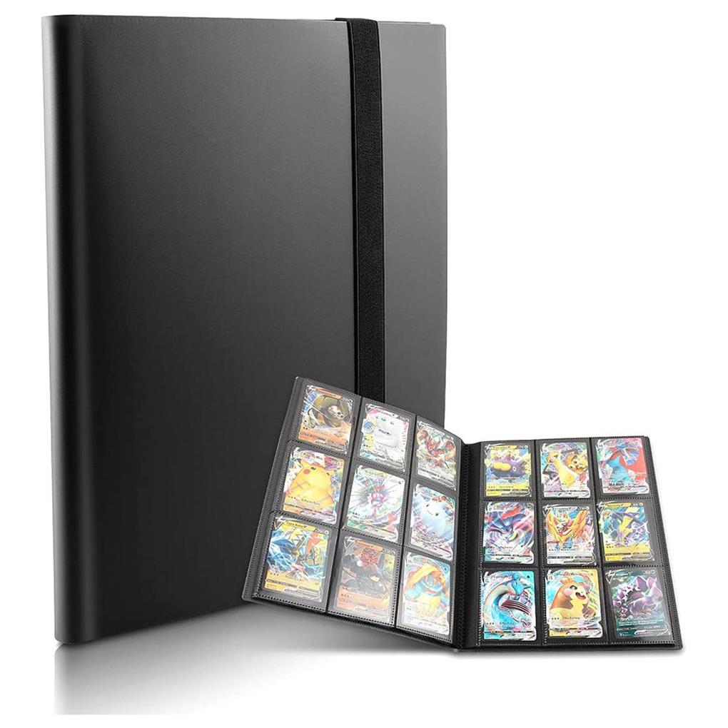 Trading Card Binder - Sammelkarten-Sammlerhalter, 9 Taschen, 360-Karten-Ordner, tragbarer Aufbewahrungskoffer,