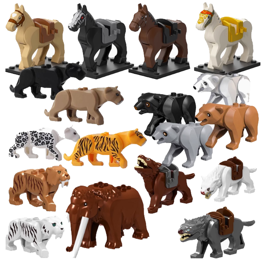 Lego Set Creator - MOC Stadt Tier Bausteine Ziege Elefant