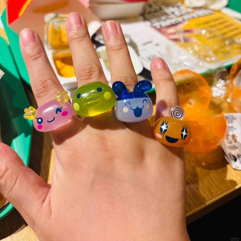 Bandai Model Tamagotchi - Bandai Tamagotchi Transparenter süßer Ring Mametchi
