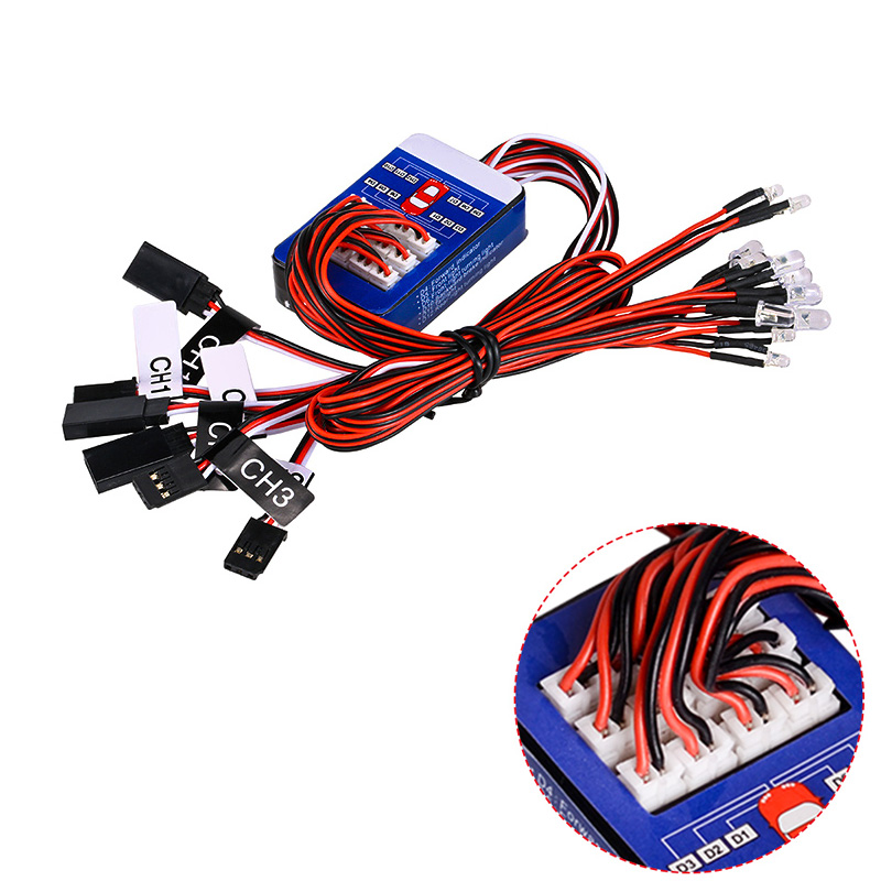 Tamiya Model Rc Car - RC 12 LED-Beleuchtungssystem-Kit Intelligente Simulationslichter 1/10