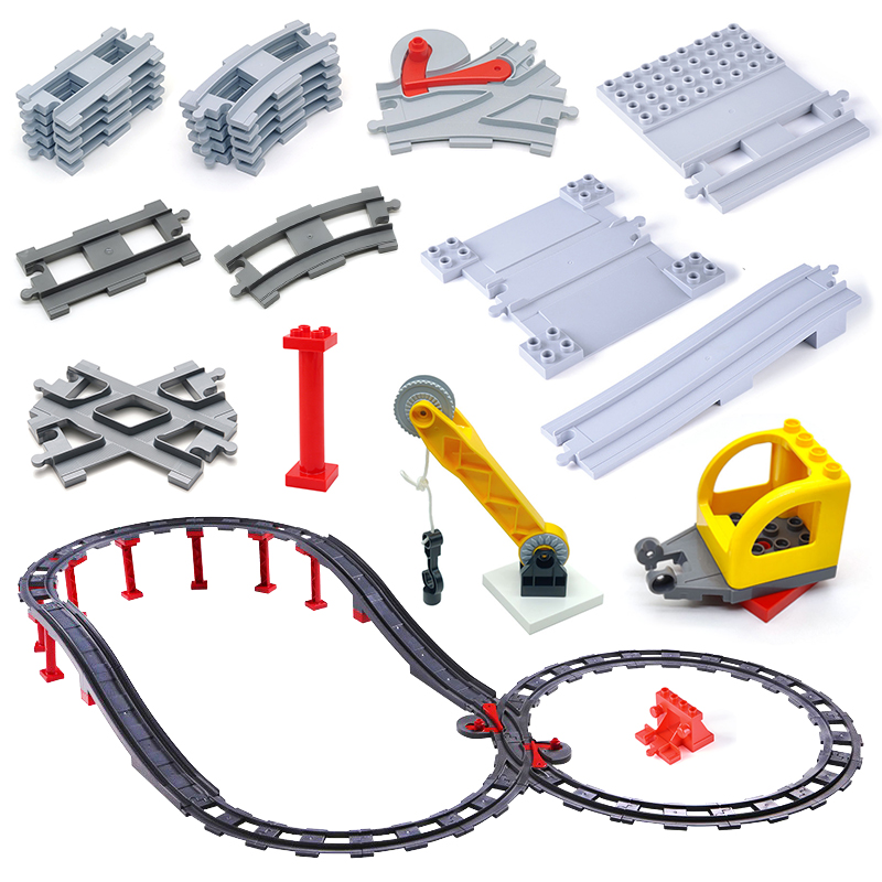Lego Set City - Zug Track Set Große Bausteine Stadt