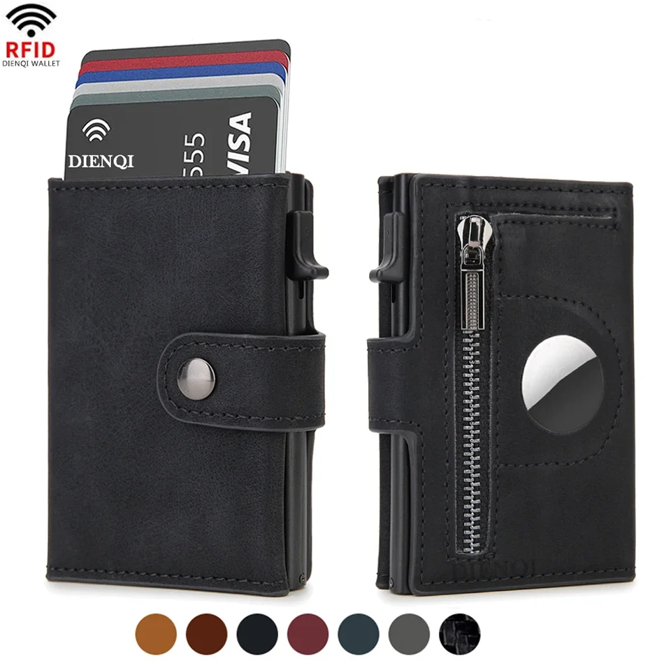 Card Top Loader - Rfid Leder Airtag Herren Geldbörsen Luxus
