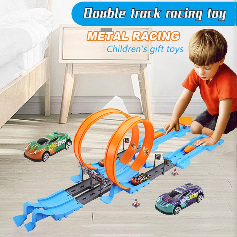 Hot Wheels Car Track Sets - Hot Stunt Speed Doppel auto Räder