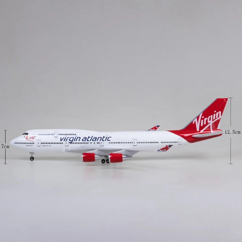 47cm Virgin Atlantic B747 Flug – Model Airplane Plastic Bewertung und Preis