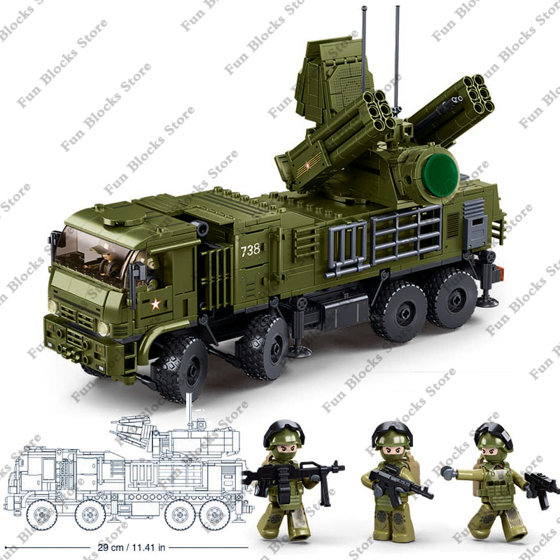 SLUBAN Militär Flugabwehr Rake – Lego Set Creator Bewertung und Preis