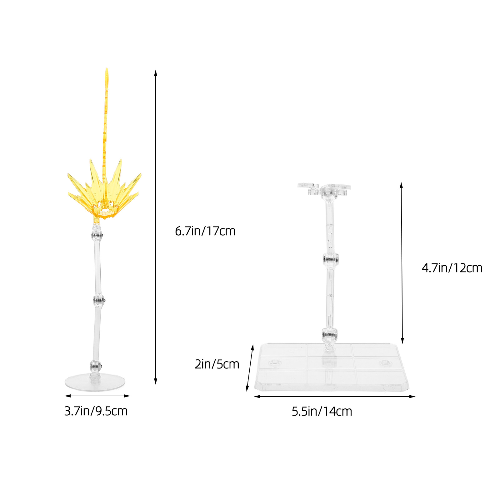 2 Stücke Effekt-Display-Basen, – Action Figure Stand Bewertung und Preis