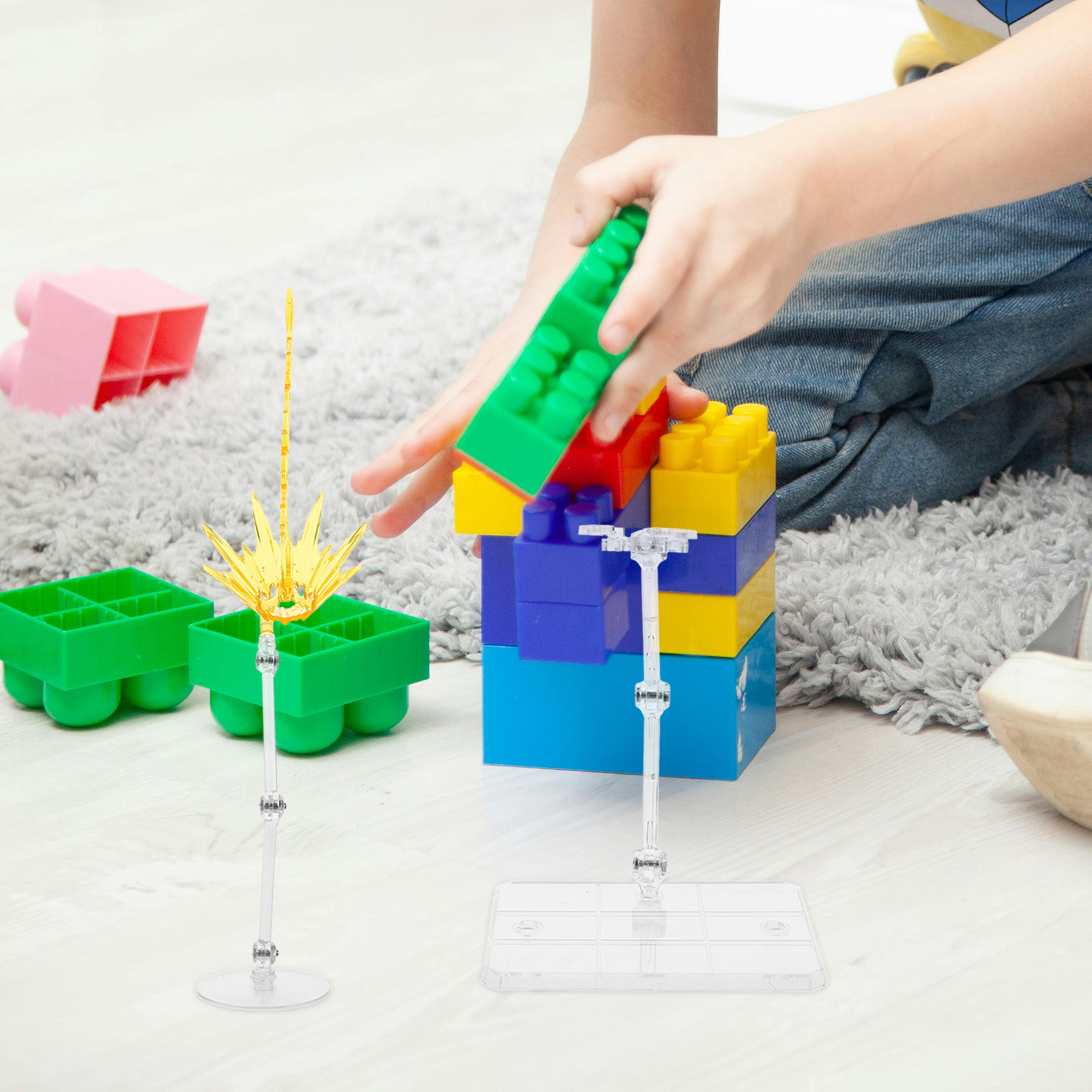 2 Stücke Effekt-Display-Basen, – Action Figure Stand Bewertung und Preis