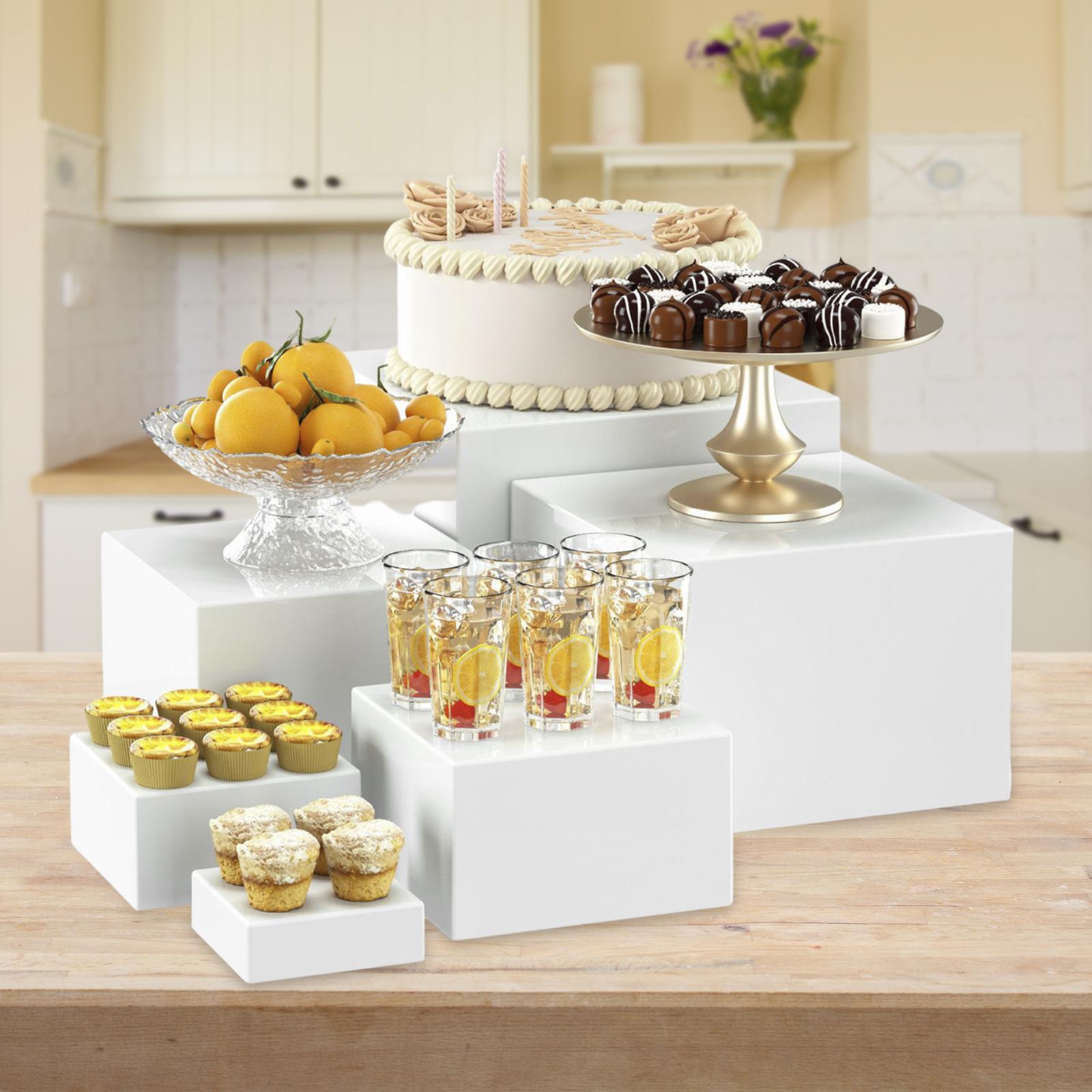 6 x Acryl-Buffet-Riser, Desser – Display Risers Set Bewertung und Preis