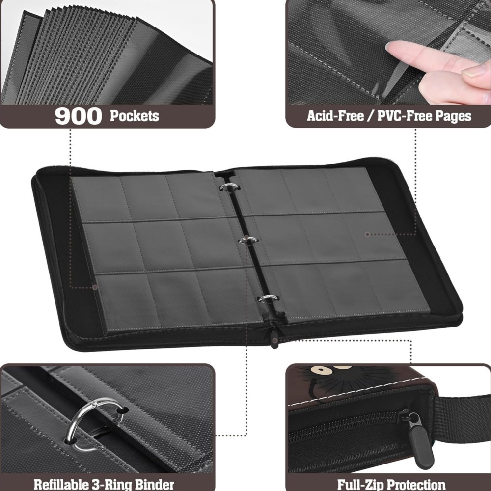 900-Fächer-Kartenalbum mit 50  – Trading Card Binder Bewertung und Preis