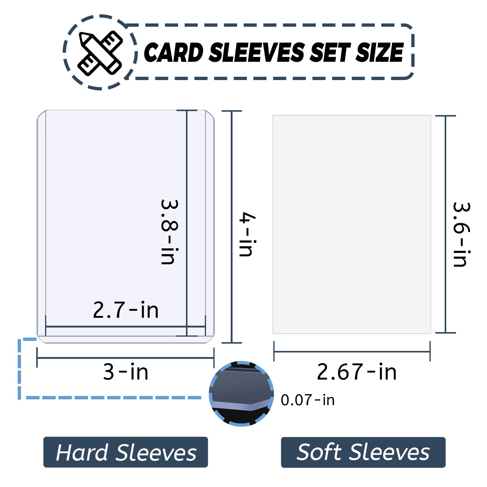 100–600 Stück Kartenhüllen, ha – Card Penny Sleeve Bewertung und Preis