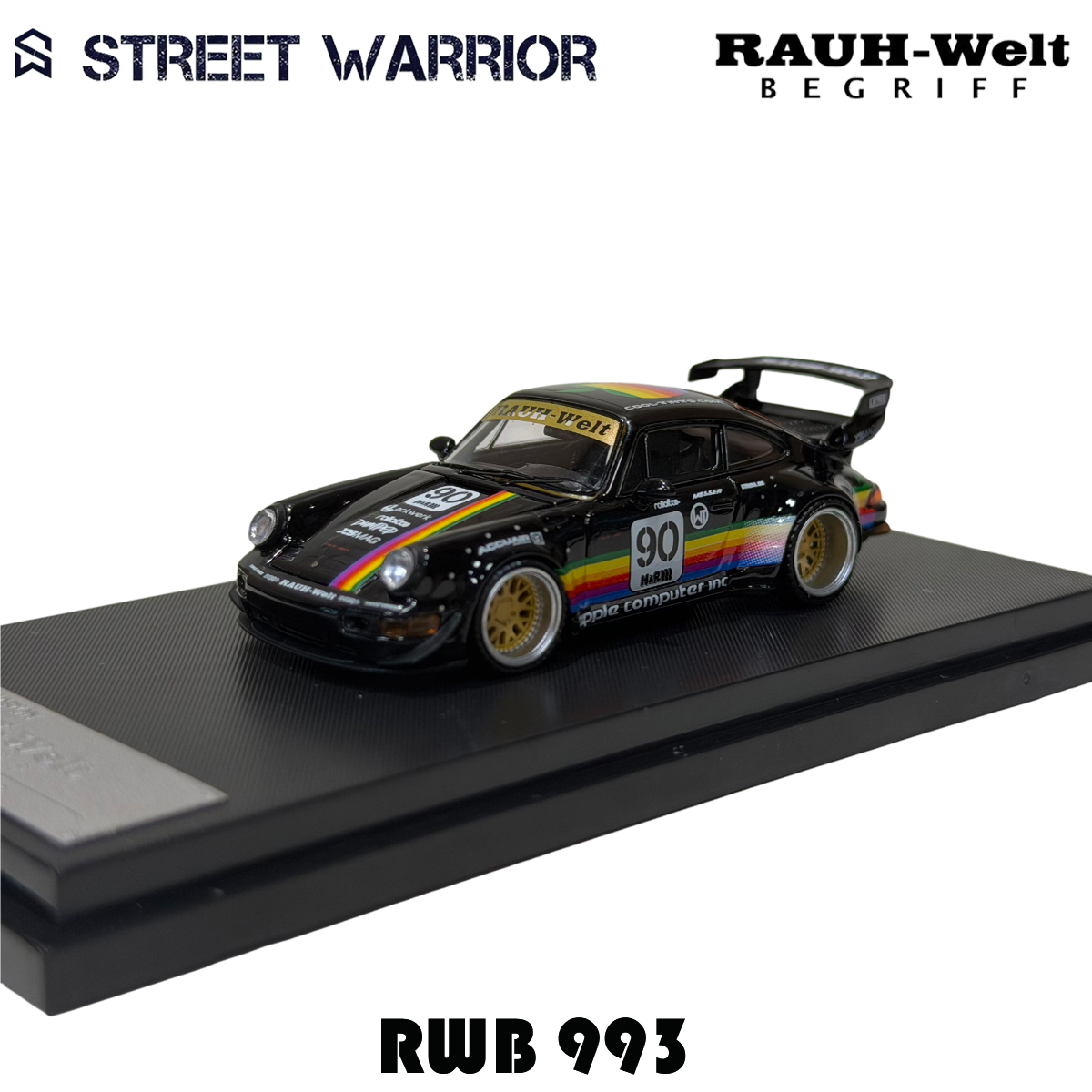 SW Auf Lager 1:64 RWB 993 Blac – Die Cast Car 1 64 Bewertung und Preis